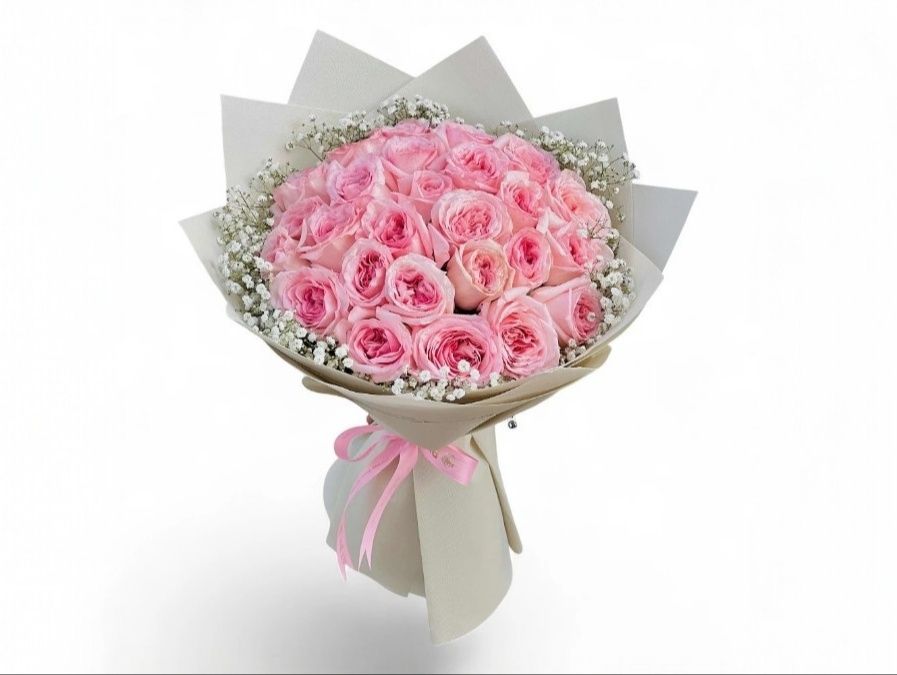 Passionate Pink Roses Bouquet