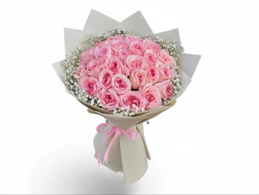 Passionate Pink Roses Bouquet