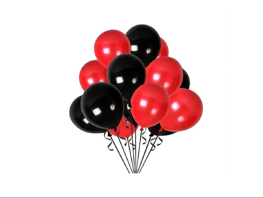 Red And Black Balloon