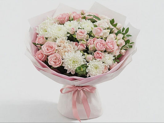 Soft Pastel Roses Bouquet