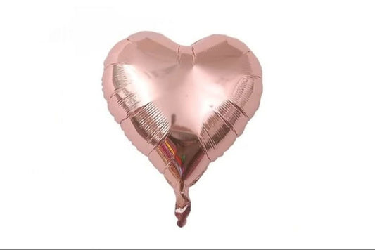 single rose gold hard balloons