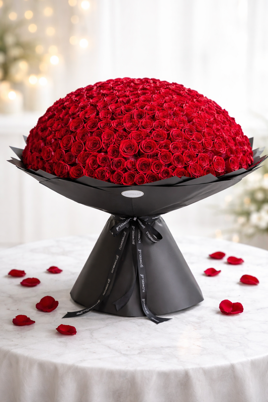 150 Red Roses – Red Love Signature Bouquet
